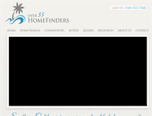 Tablet Screenshot of over55-homefinders.com